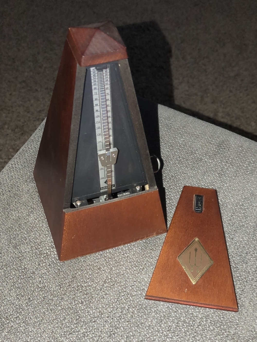 Classic Wooden Wittner Metronome in Brown
